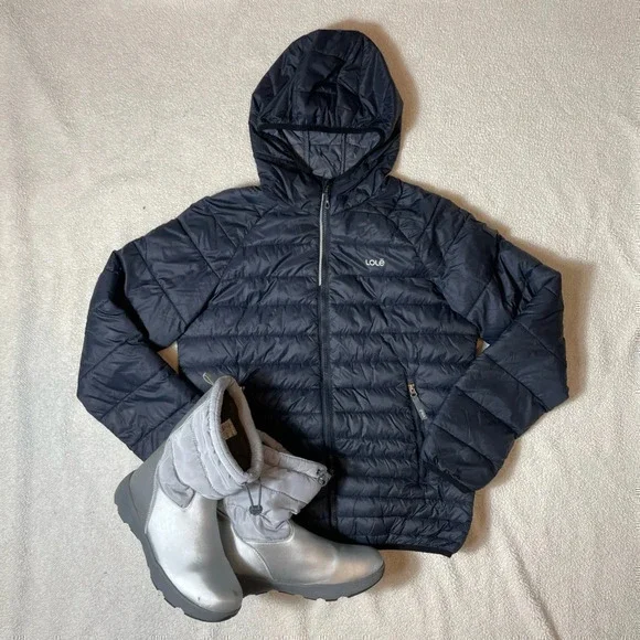 Lole Navy Blue Lightweight Packable Mini  Puffer Coat - Picture 6 of 14